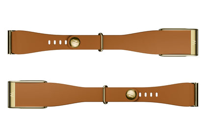 WHOOP MG LeatherLuxe band close-up texture highlights premium Italian leather.
