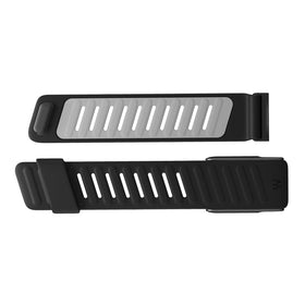 WHOOP MG SportFlex silicone band close-up showing waterproof durability for swimming and workouts.
