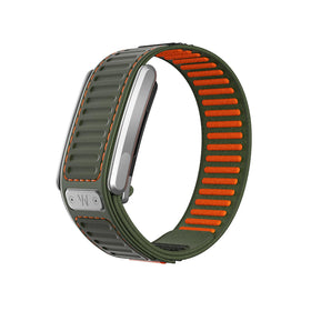 WHOOP Navigator band all-weather materials ready for rain, dust, and mud during adventures.