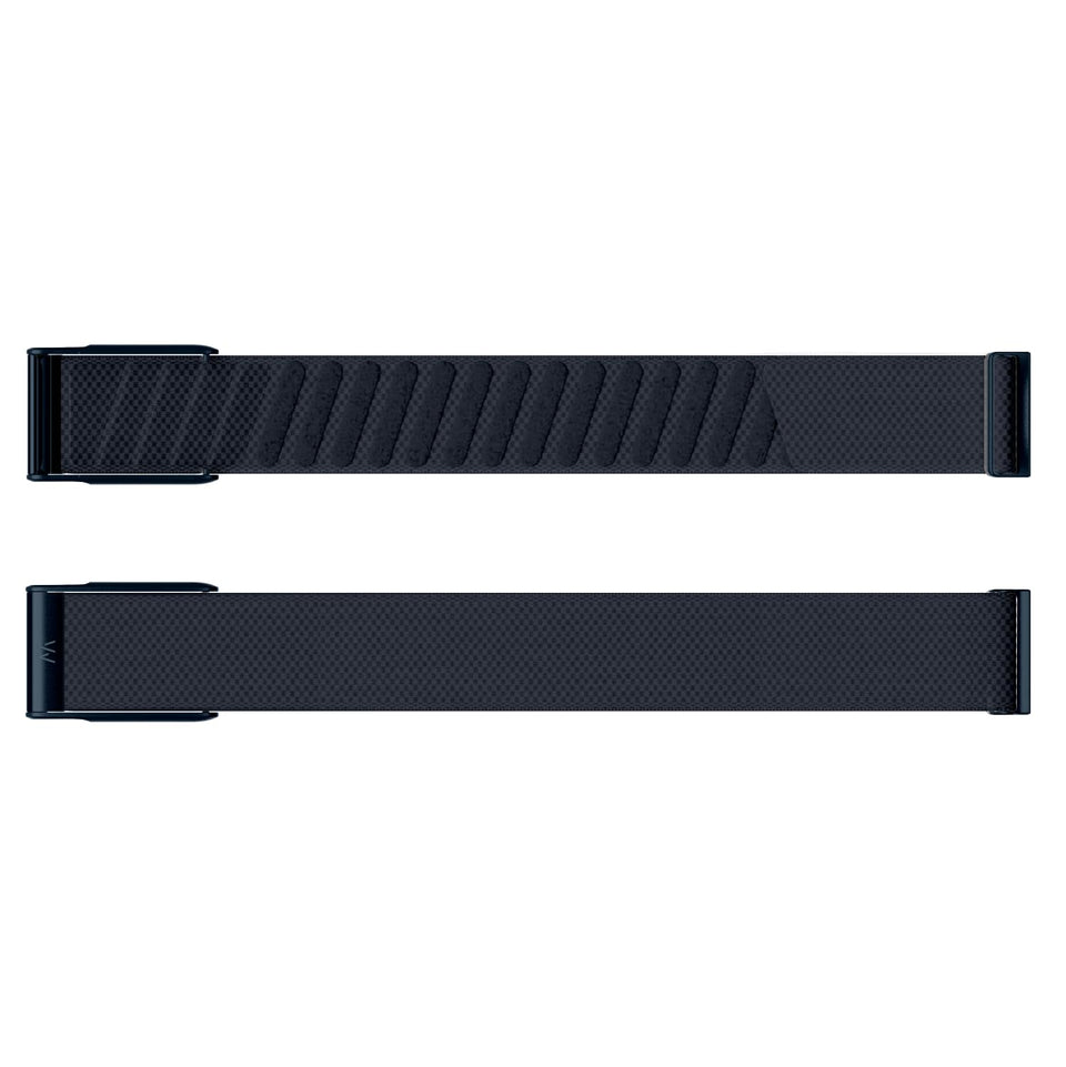 WHOOP SuperKnit Midnight front view showing sleek band and clean finish, enhances style