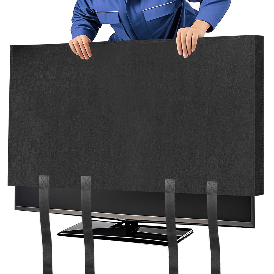 Wibeelee TV cover front view showing full-screen protection and easy fit