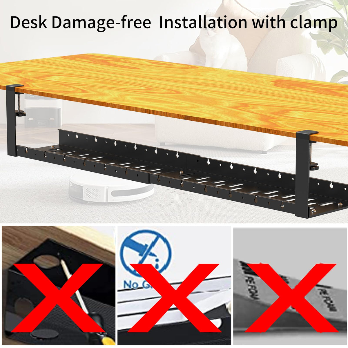 WIGAKDRU black metal cable tray durability and airflow