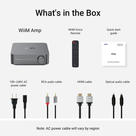 WiiM Amp Space Gray finish adds modern style