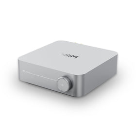 WiiM Amp top view highlights compact design for flexible placement and easy setup