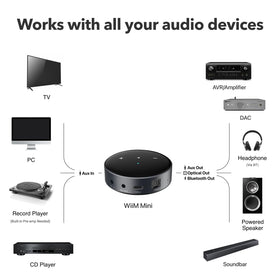 WiiM Mini in action: AirPlay setup with iPhone for wireless streaming
