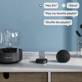 WiiM Mini playing Amazon Music through a multiroom setup