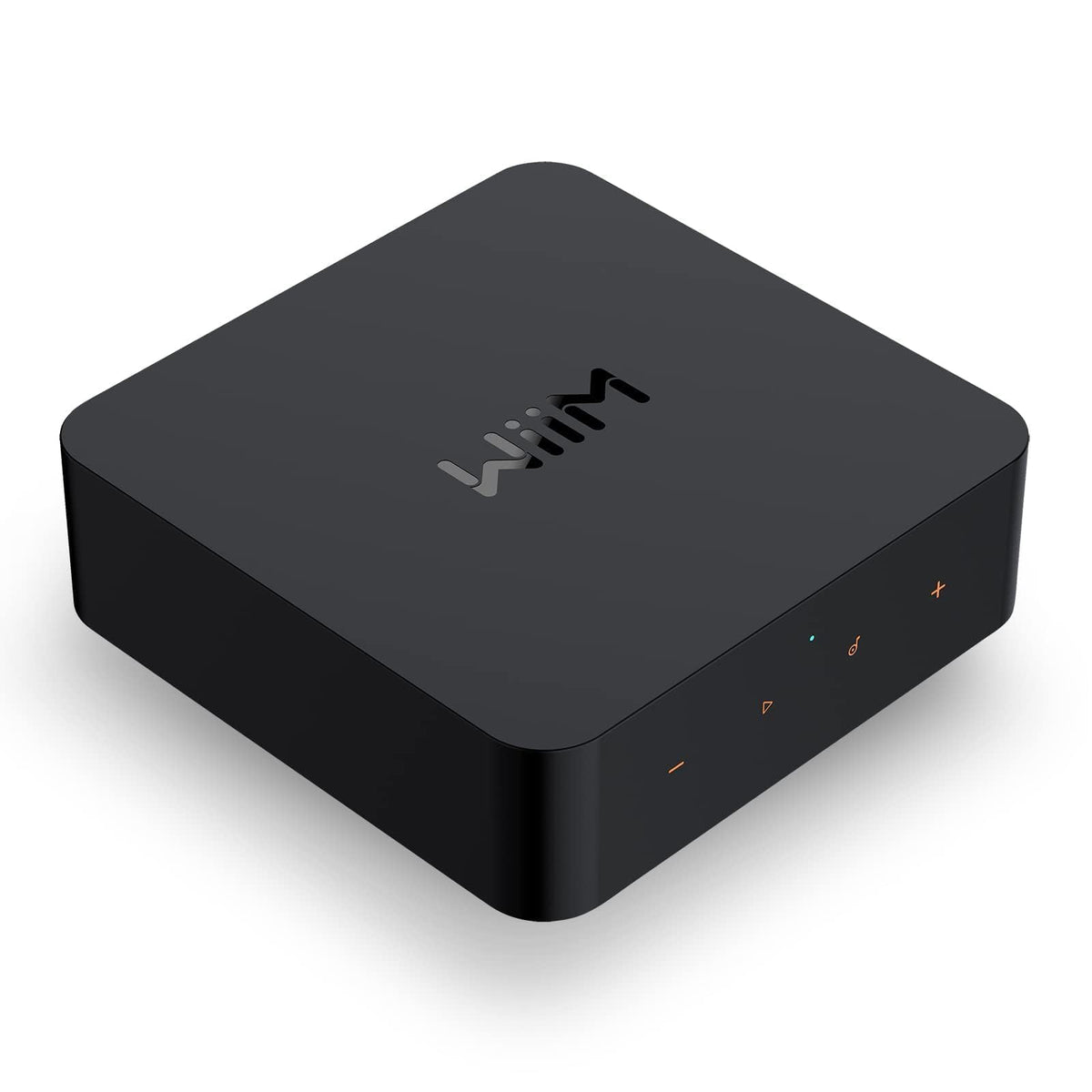 WiiM Pro AirPlay receiver enabling seamless iOS streaming to your stereo.