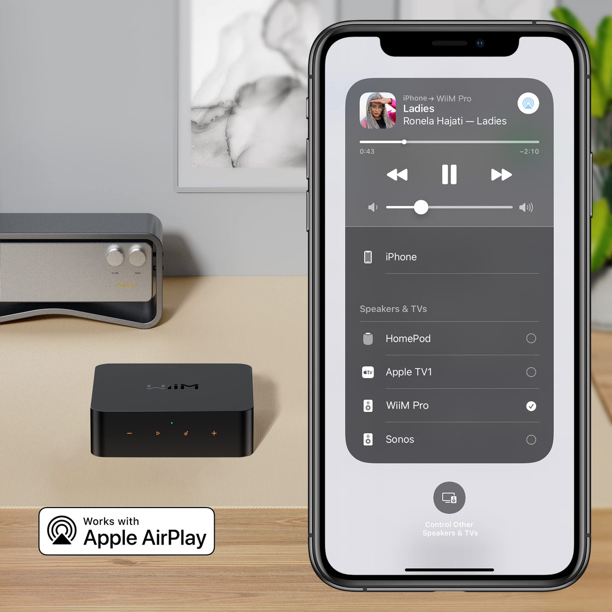 WiiM Pro multiroom streaming enables synchronized playback across rooms.