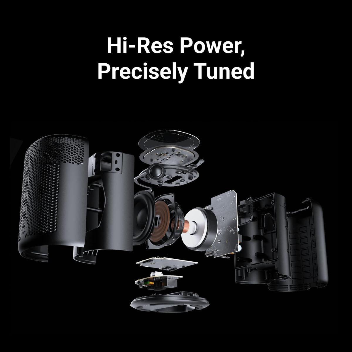 WiiM Sound Lite back panel connectors for easy wired setup and flexible placement.