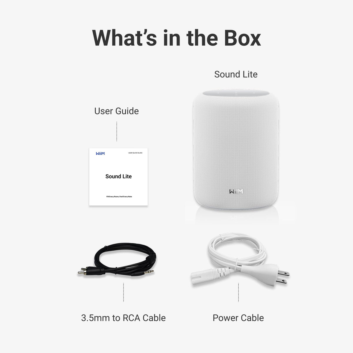 WiiM Sound Lite supports voice control with Alexa and Google.