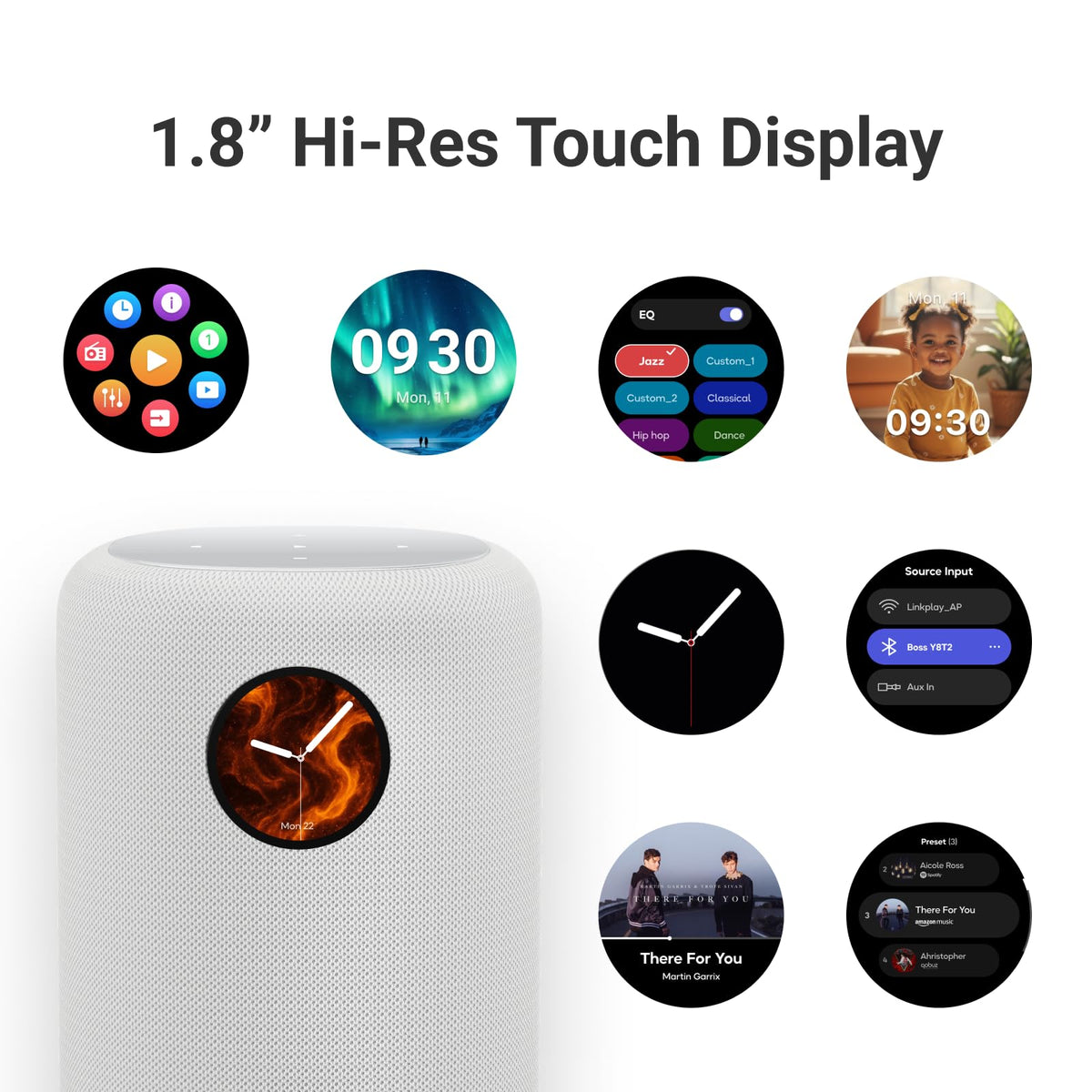 WiiM Sound Smart Speaker hi-res amp for precise 24-bit/192 kHz audio.
