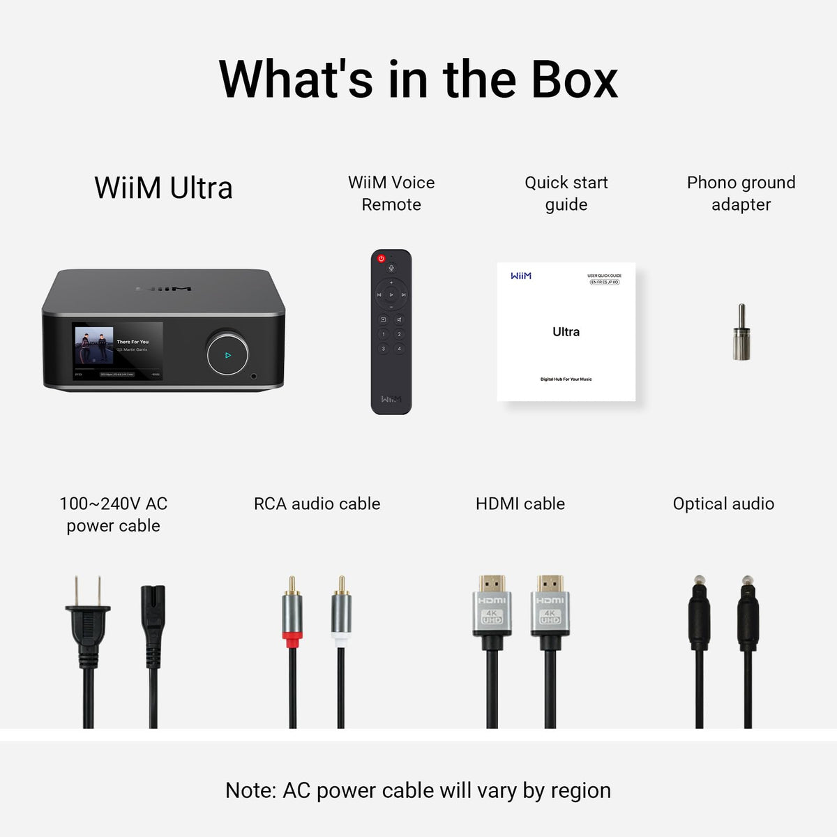 WiiM Ultra space gray finish adds modern style to any setup