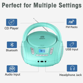 WIITHINK top controls closeup highlighting Bluetooth and FM tuning benefits