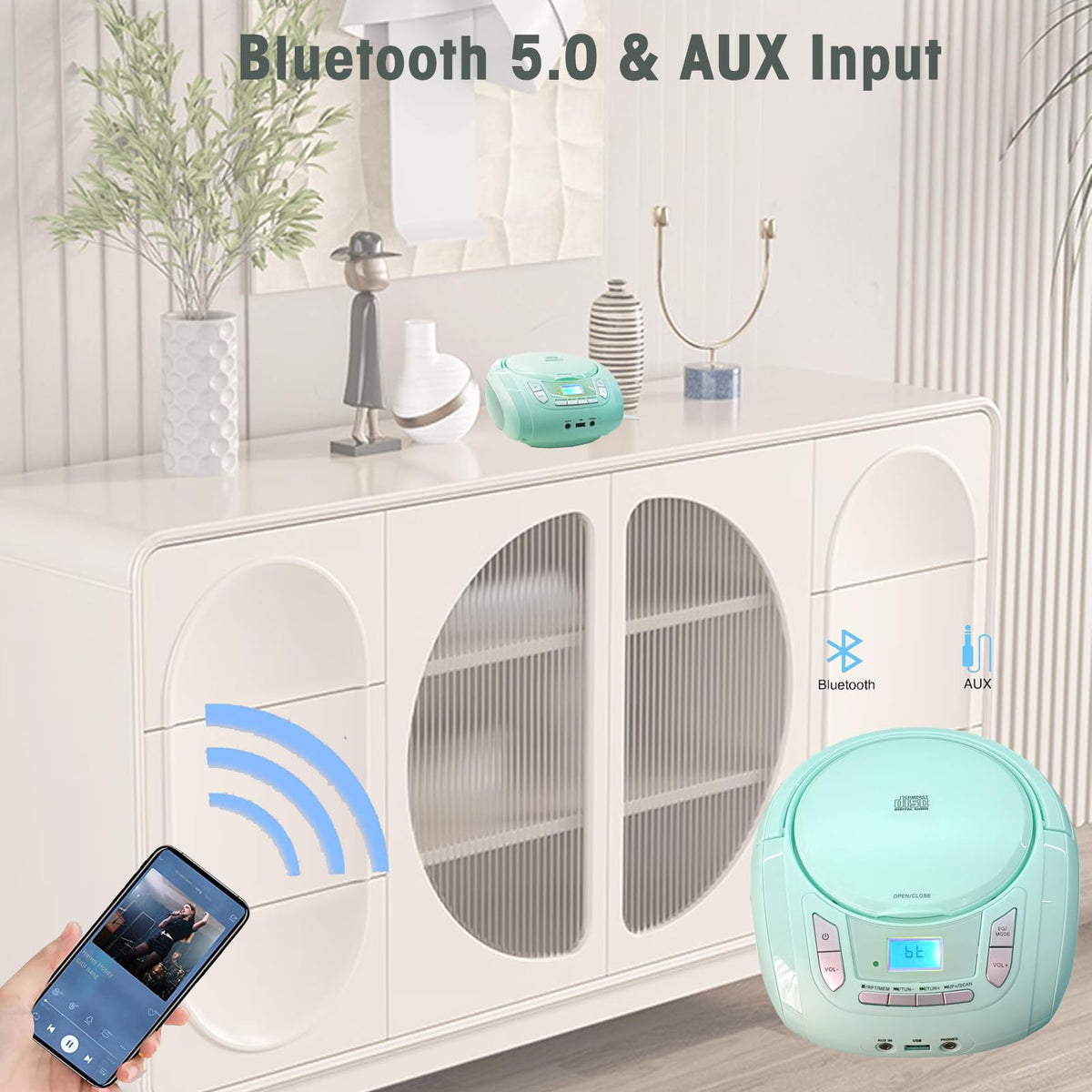 WIITHINK rear panel with USB and power ports for versatile connectivity