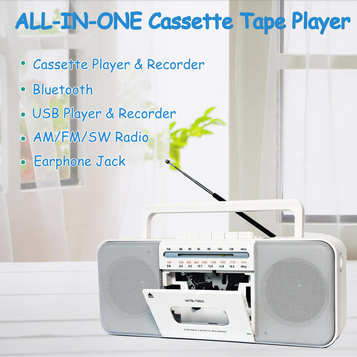WIITHINK open cassette bay highlighting easy tape insertion and nostalgia