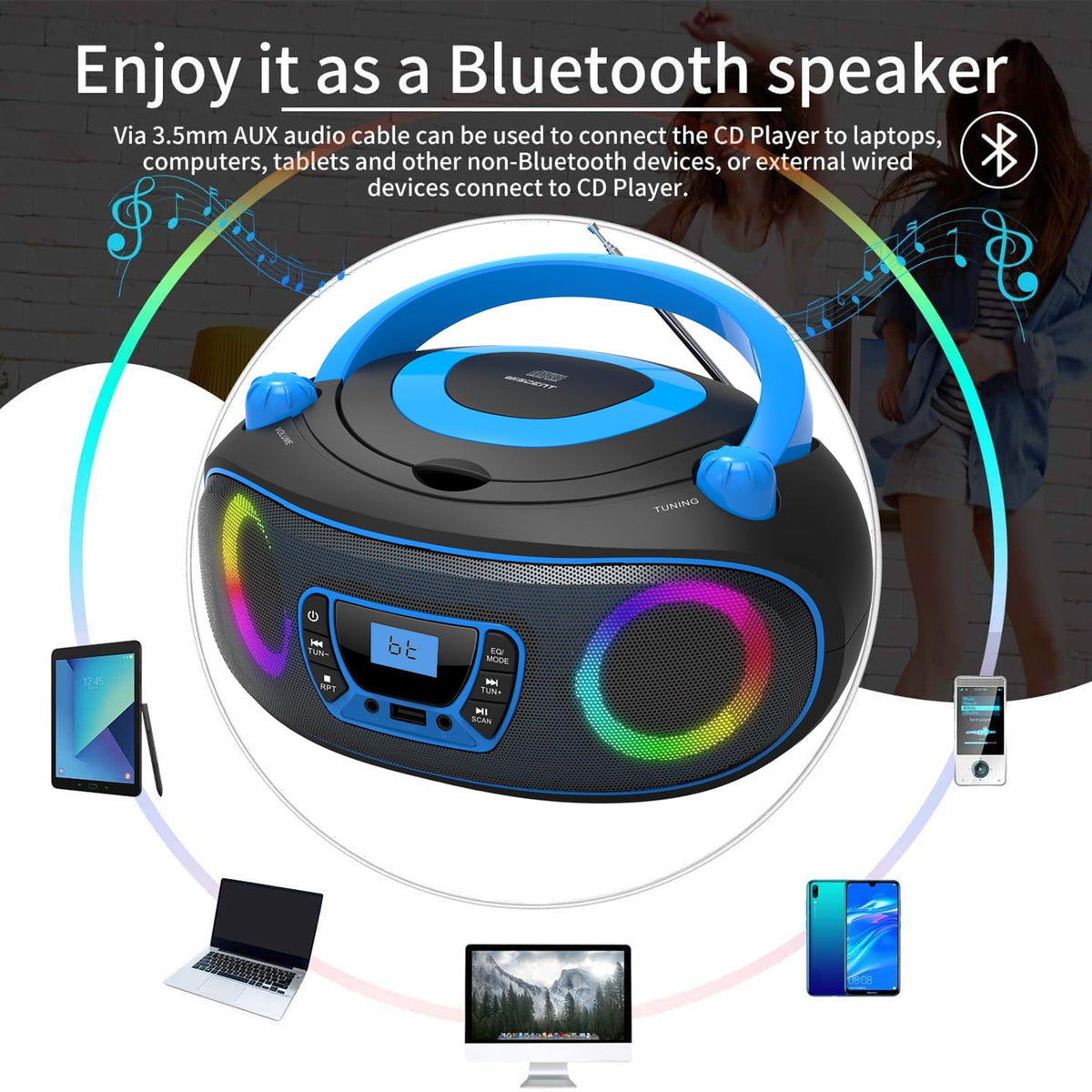 WIITHINK speaker grille close-up highlighting sound output clarity