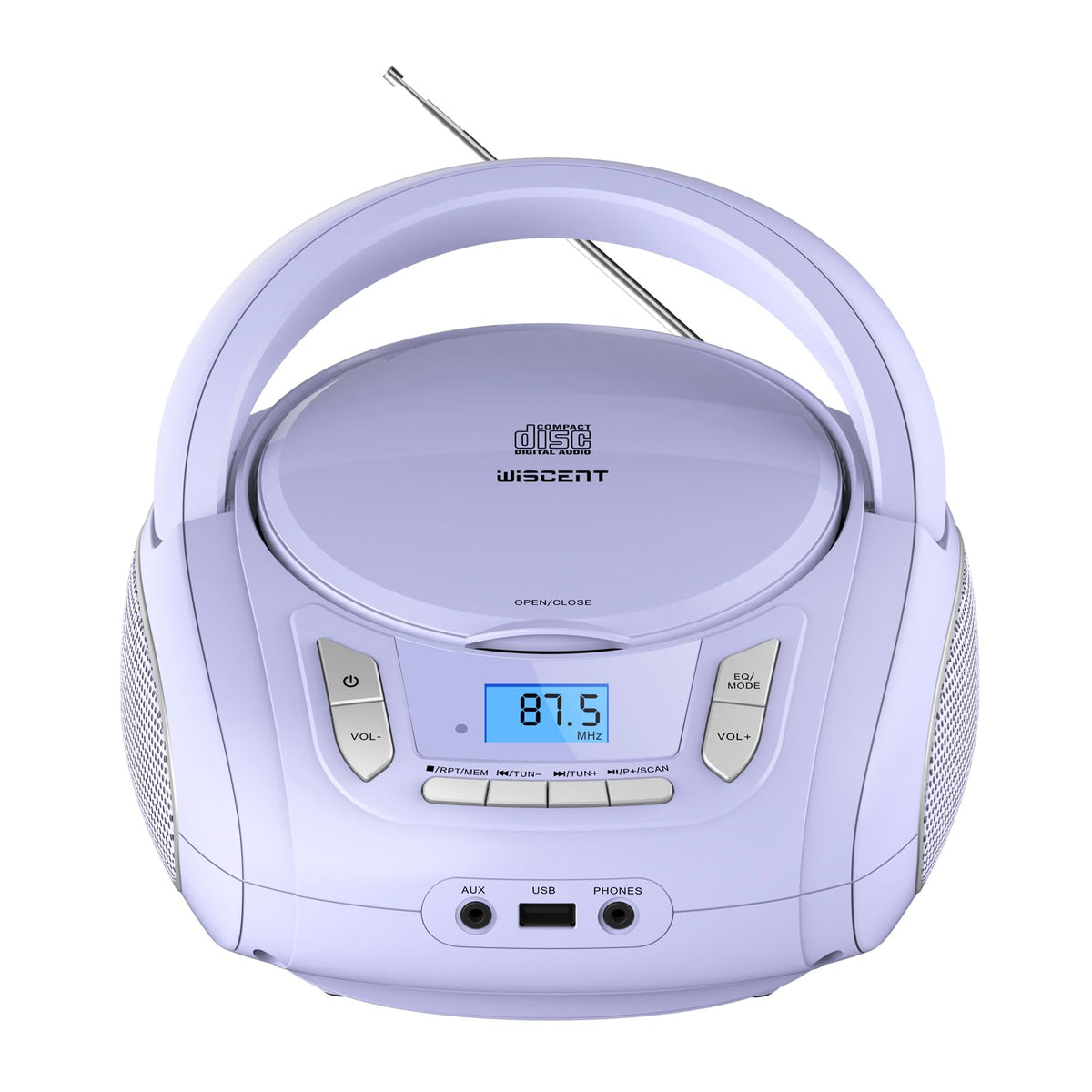 WIITHINK front view showing speakers and controls for clear operation benefit