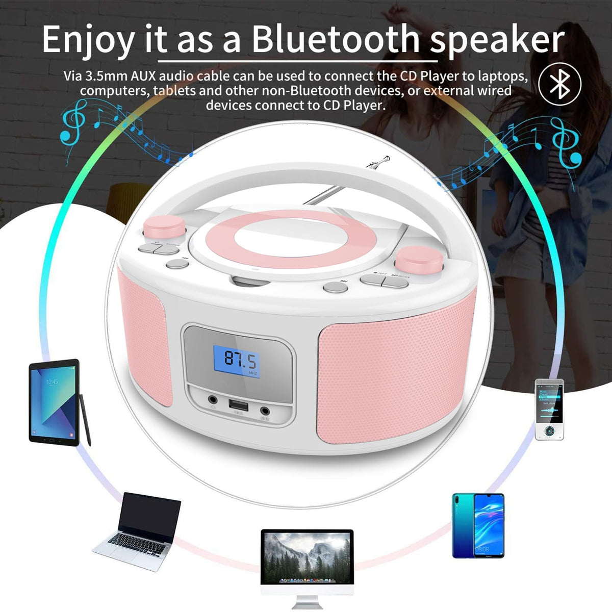 WIITHINK at a picnic demonstrating portable music enjoyment outdoors
