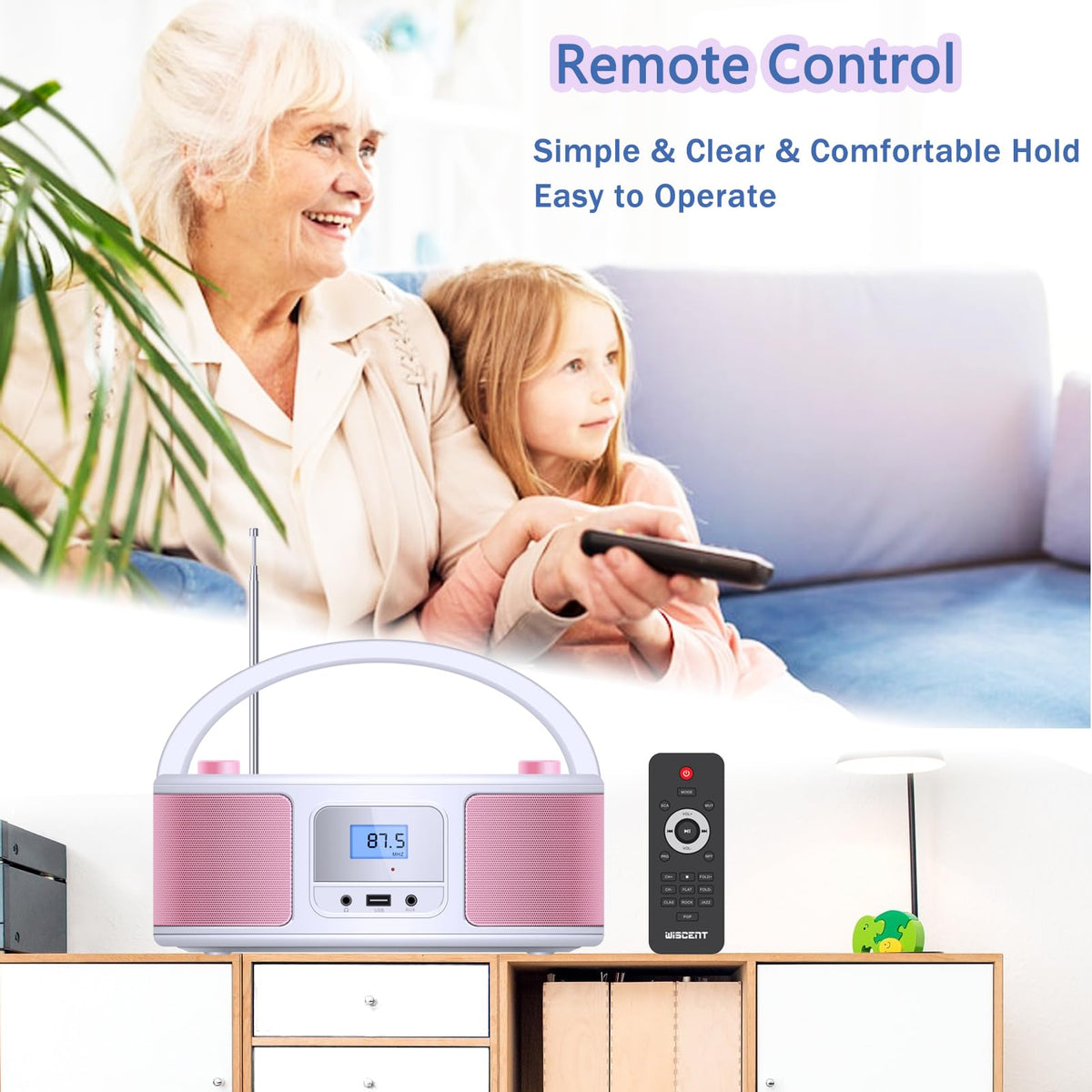 WIITHINK remote control in hand for simple operation and convenience