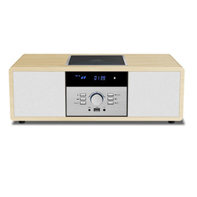 WIITHINK stereo front view, compact retro design for modern living spaces.