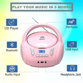 WIITHINK top-loading CD lid open highlighting easy disc access benefit