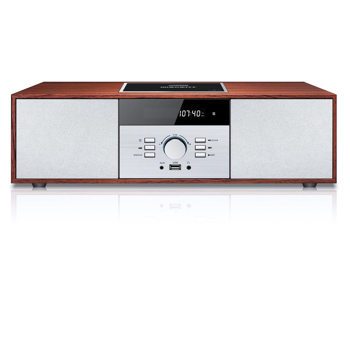 WIITHINK Vintage CD player with Bluetooth for seamless wireless listening.