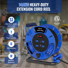 WILAWELS 14awg heavy-duty power cable supports high-wattage tools on site.