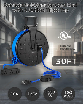 WILAWELS cord extended powering tools in workshop for tidy accessibility