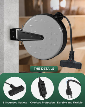 WILAWELS cord extended across workshop powering multiple tools safely
