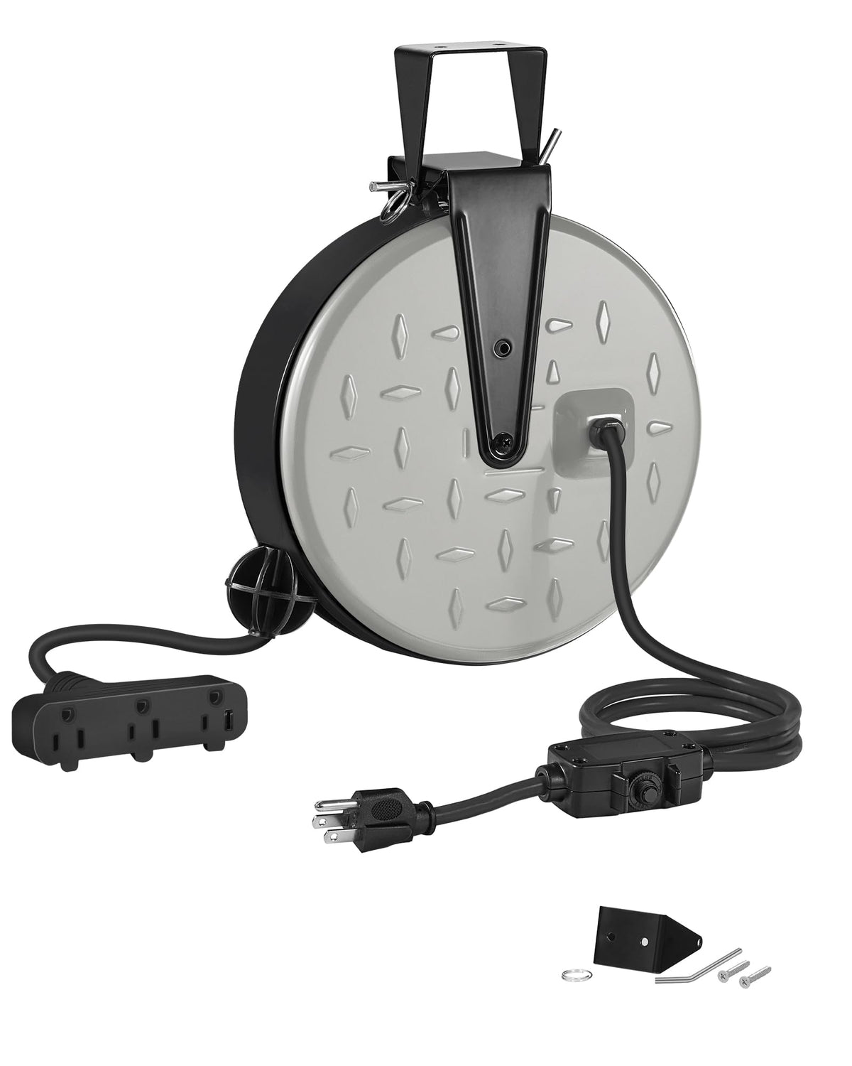 WILAWELS front view mounted reel showing compact storage and easy access
