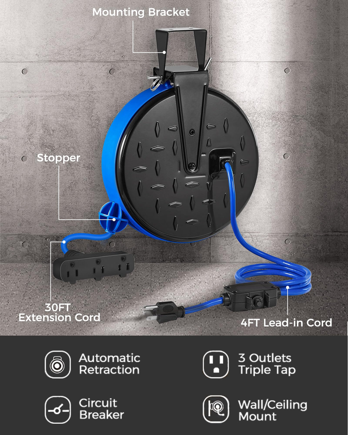 WILAWELS reset button and circuit breaker detail for easy overload recovery