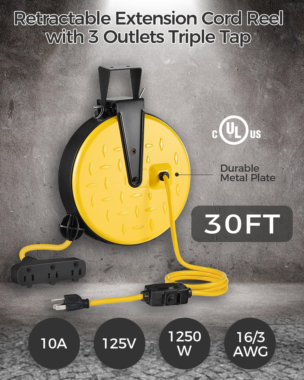 WILAWELS reel next to hand tools showing scale and compact footprint for workshops