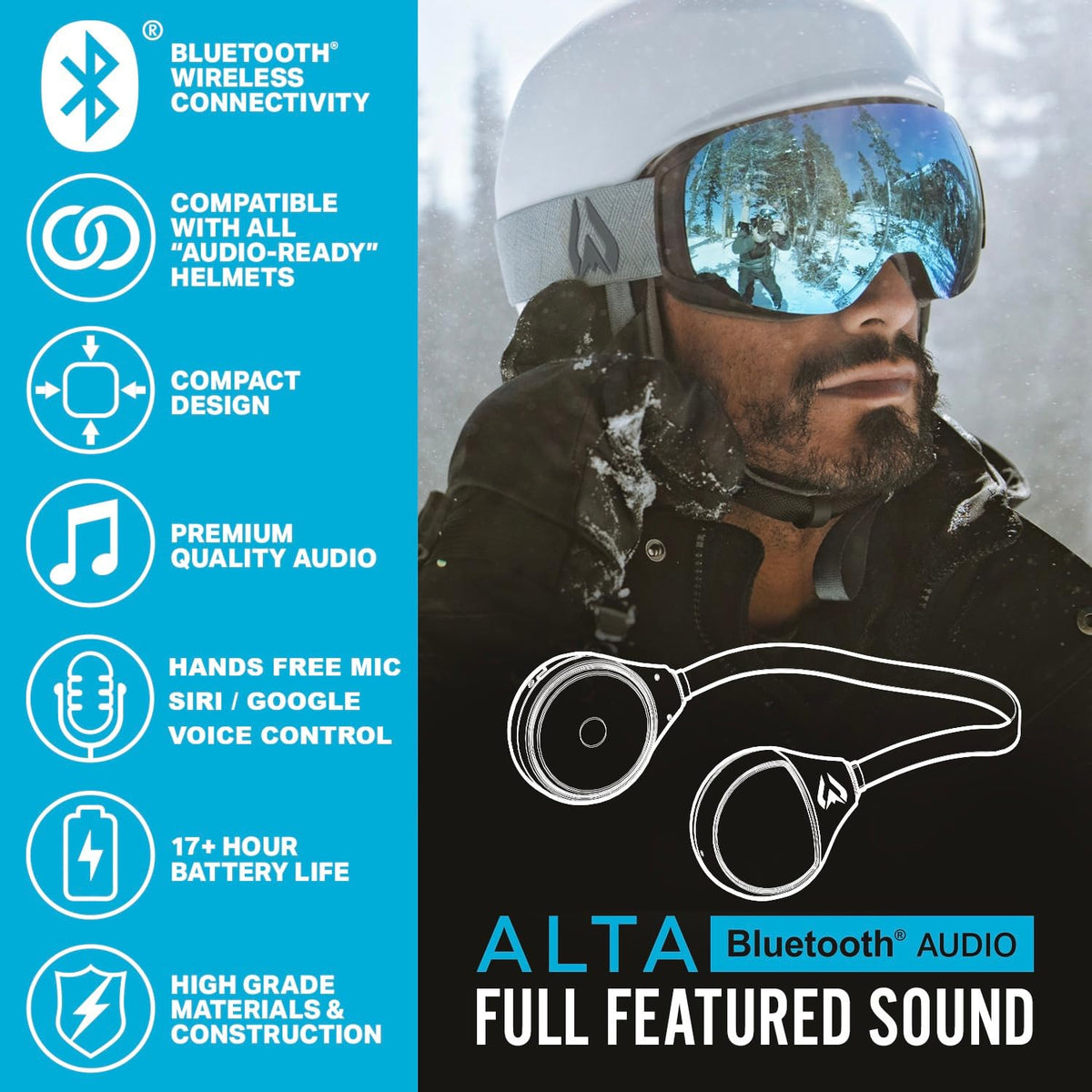 Wildhorn Alta Bluetooth pairing demonstrates quick, hands-free mountain listening