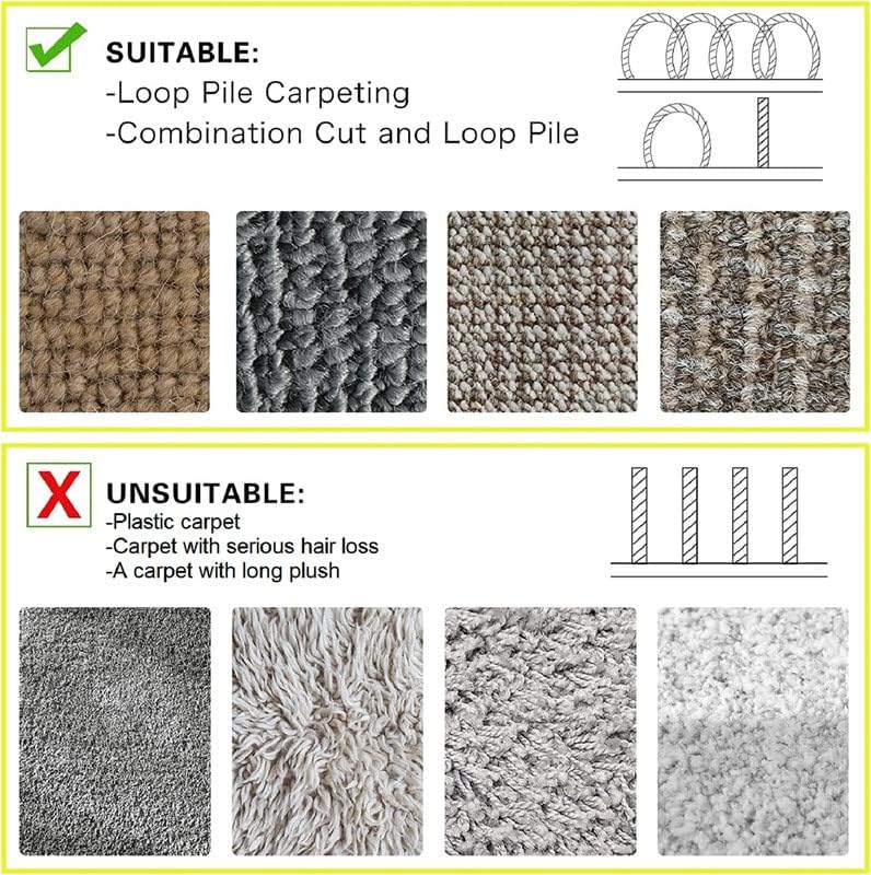 WILLBOND floor cable management with hook-and-loop backing on carpet