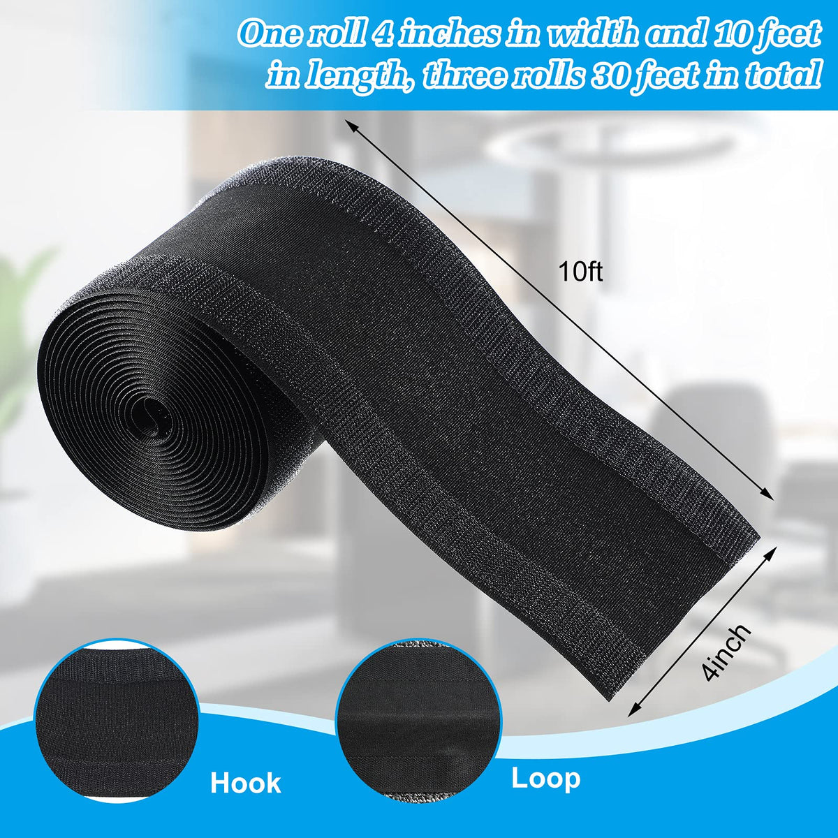 Willbond cable-management carpet protector is reusable and easy to clean