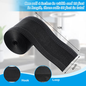Willbond cable-management carpet protector is reusable and easy to clean