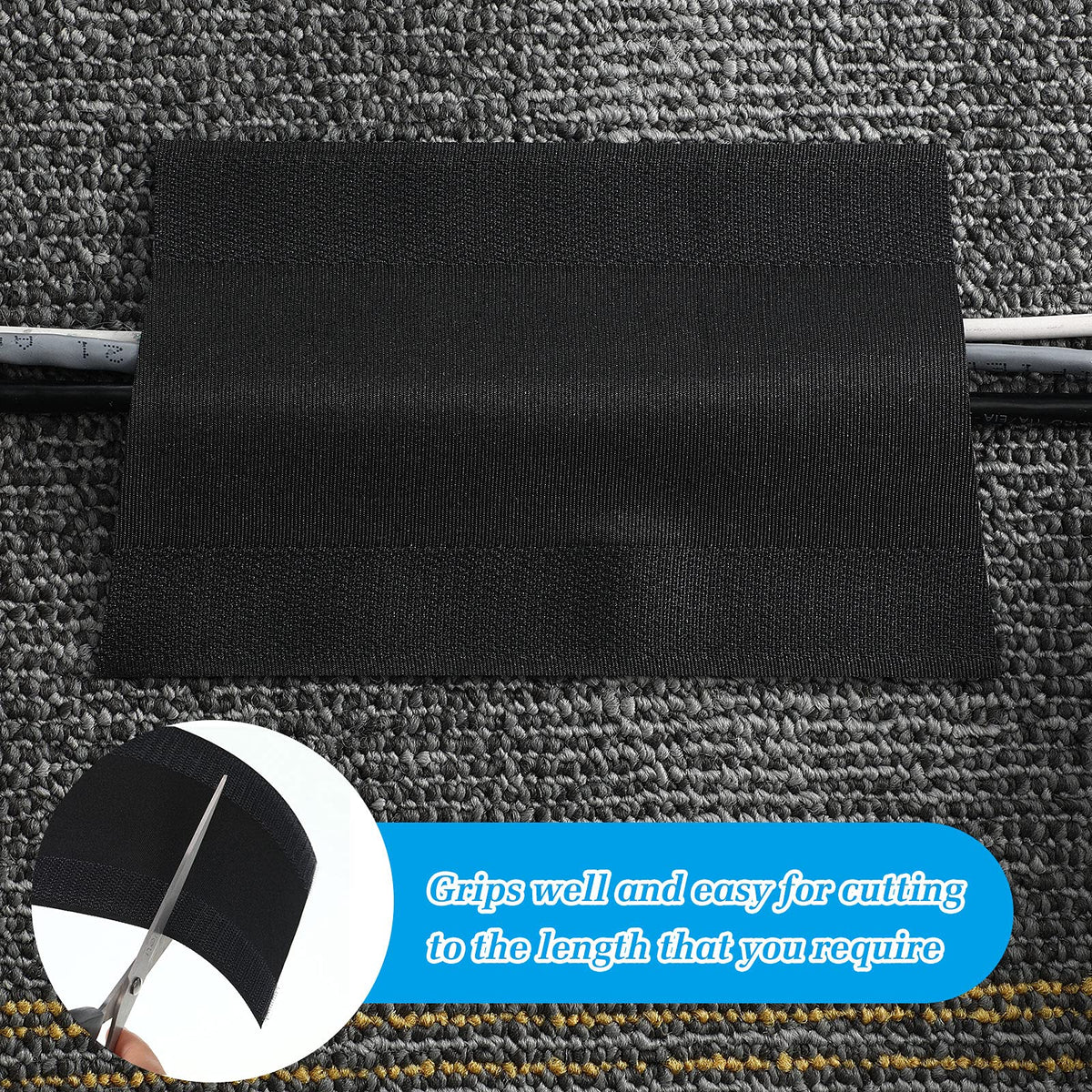 Willbond carpet cord cover cut-to-length for precise fitting on any carpet
