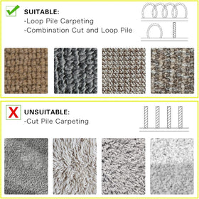 WILLBOND carpet cord cover ten-cm width protects cables on busy floors.