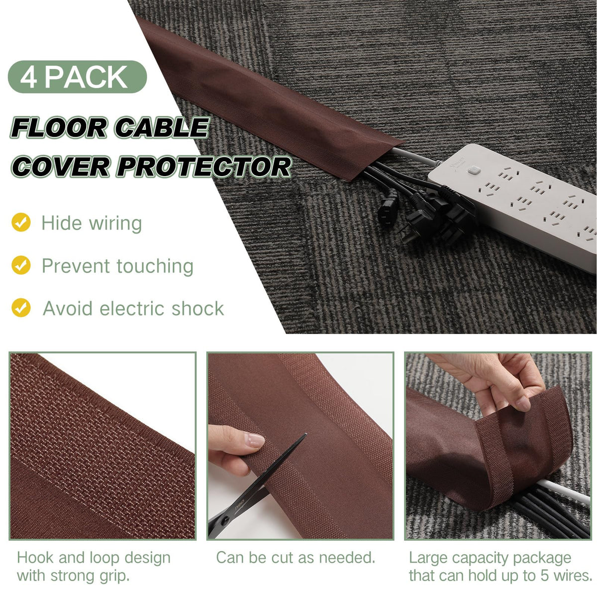 WILLBOND cut-to-length cable cover easy to customize to your space