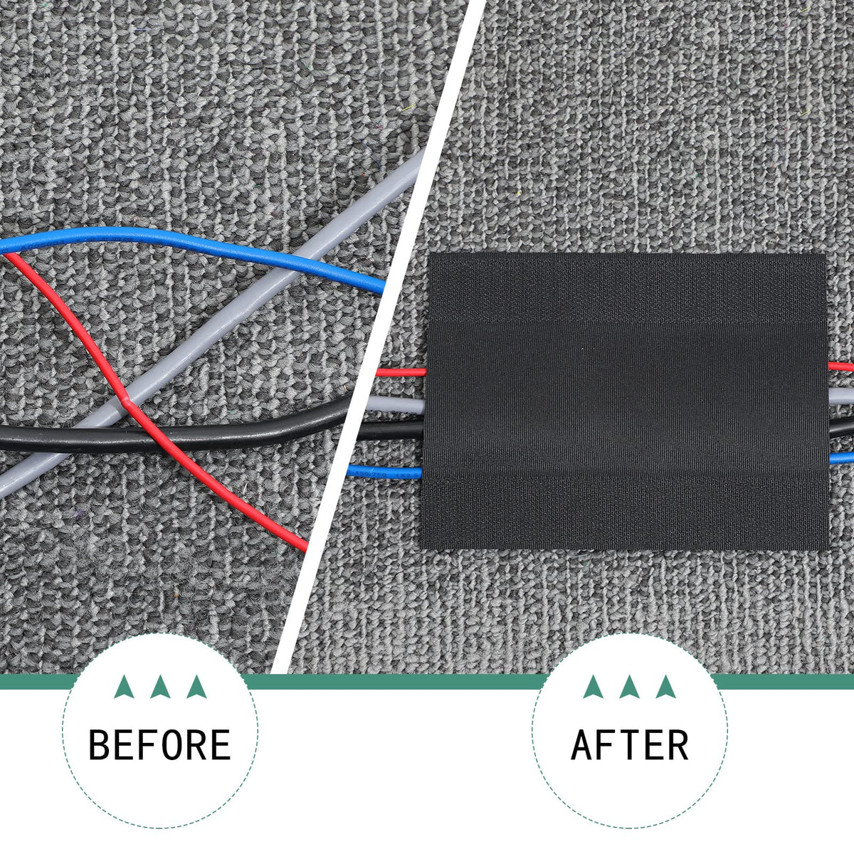 WILLBOND being cut to length with scissors for a custom cable run benefit