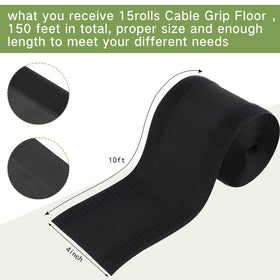 Willbond floor cable protector for office carpet keeps cables organized.