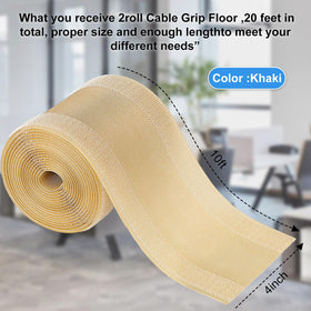 Willbond floor cord cover with clip design protects cables and creates a clean floor.