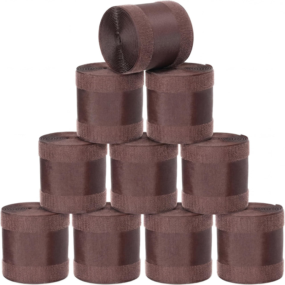 WILLBOND front view of brown carpet cord cover showing length and finish for tidy runs