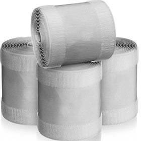 WILLBOND front view of rolled cord cover showing length and grey color benefit: organized cables