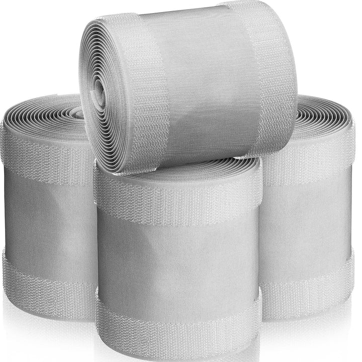 WILLBOND front view of rolled cord cover showing length and grey color benefit: organized cables