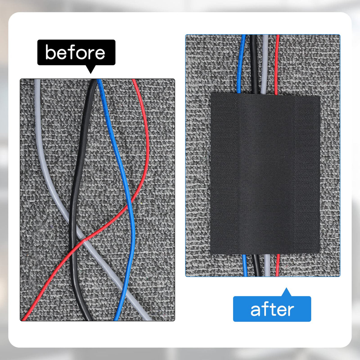 WILLBOND in-use on office floor with cords hidden and workspace safer