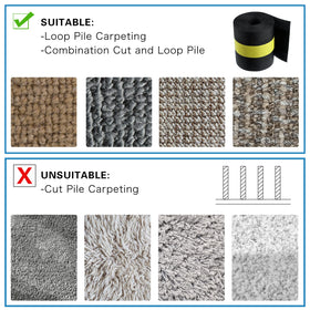 WILLBOND cable protector installed on office carpet reducing trip hazards