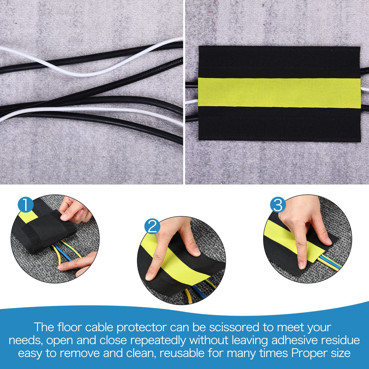 WILLBOND cable protector in meeting room creating a tidy, visible cable run