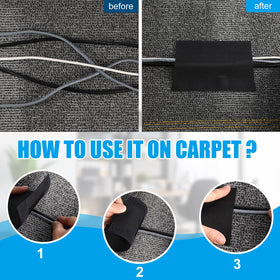 Willbond reusable cable cover is easy to cut and reuse on office carpets