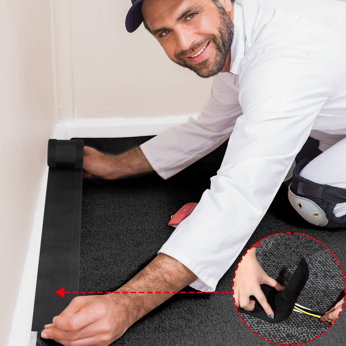 WillBond reusable carpet protector easy to clean and reuse.
